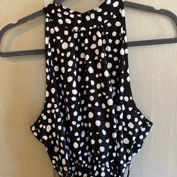Halter dress, black and white, size M - Picture 2 of 8